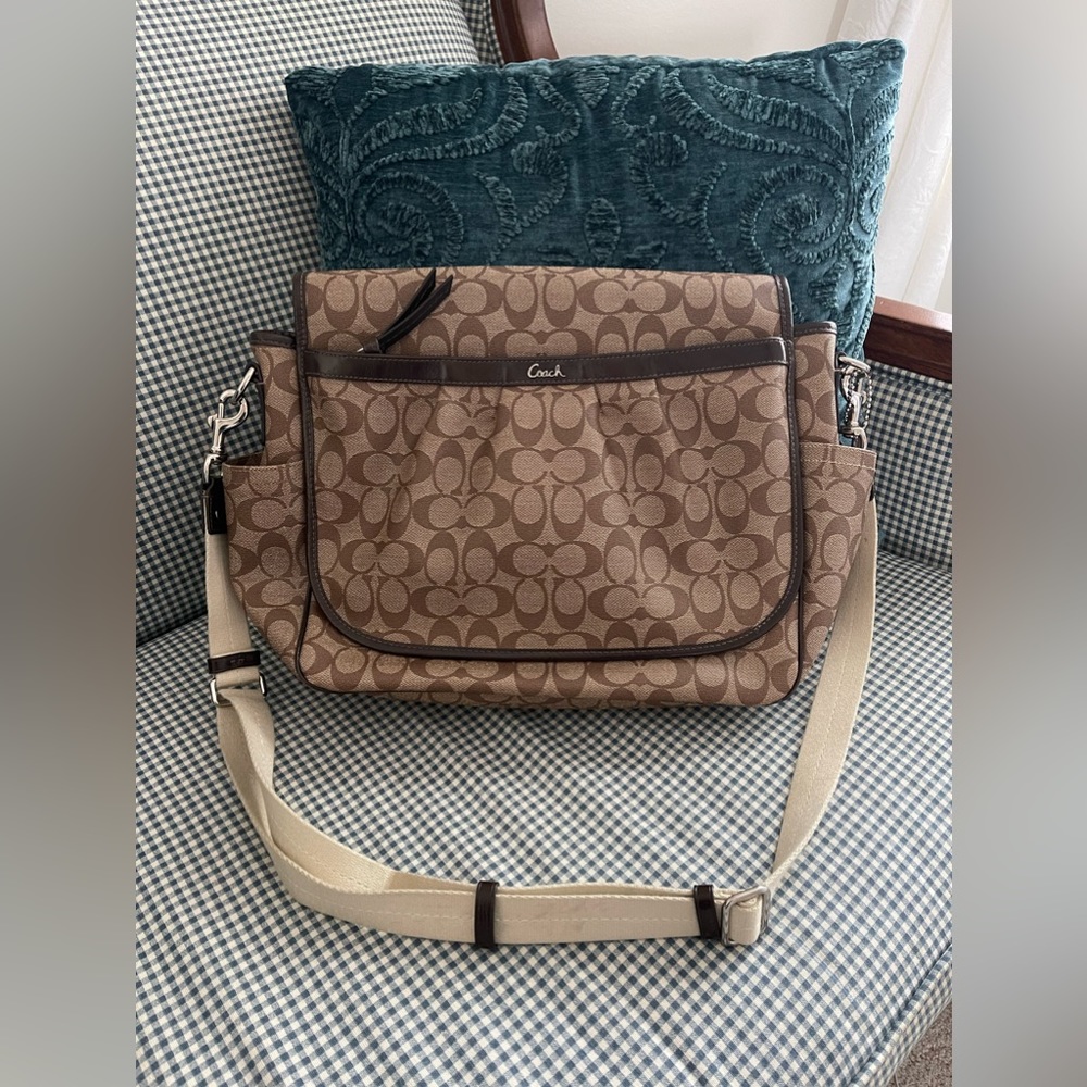 Coach diaper bag messenger bag